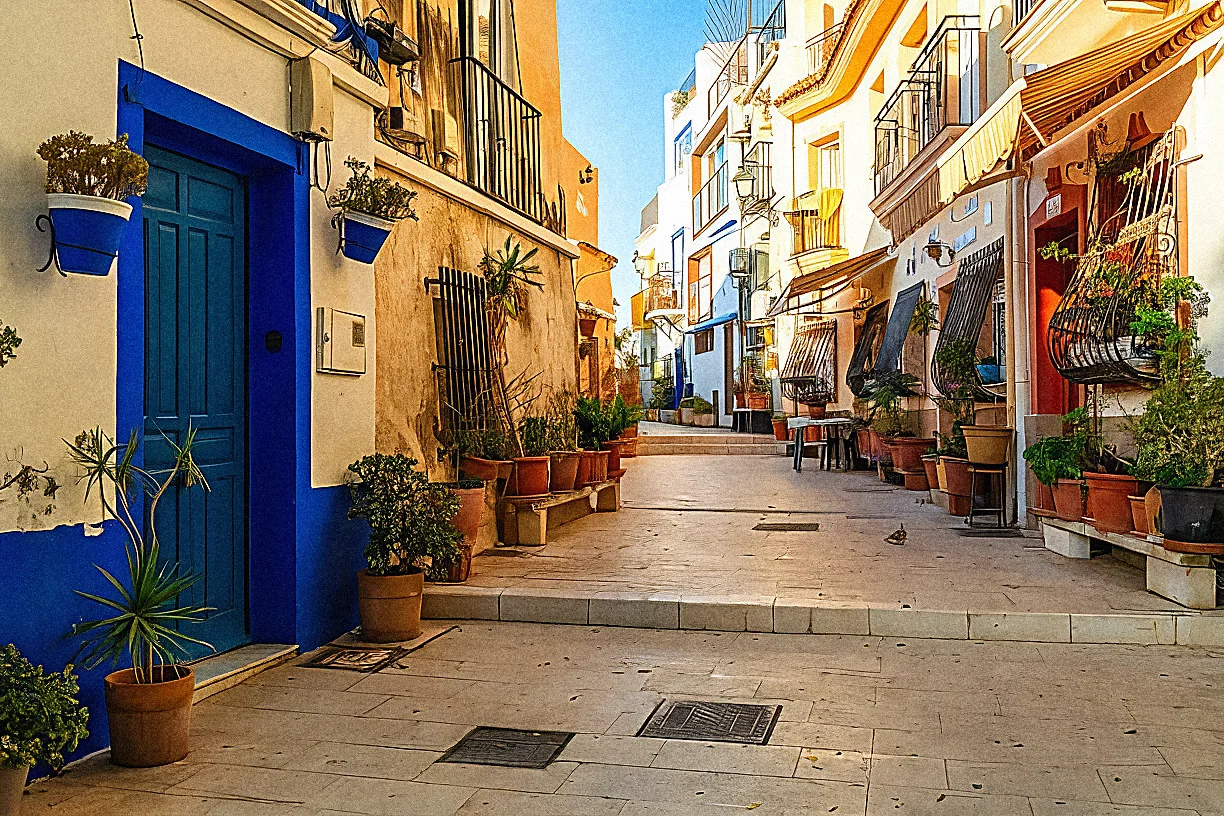 Rua colorida de Malaga